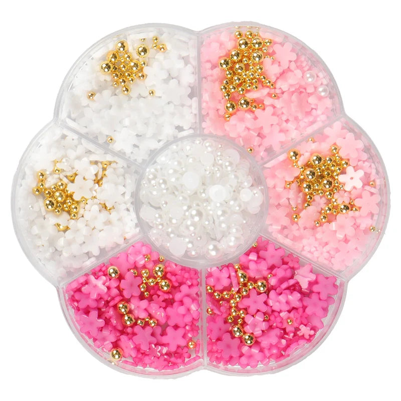 3D Bows and Flowers Nail Decorations