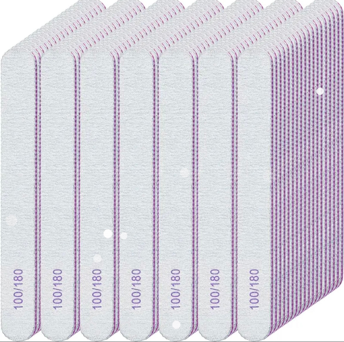 100/180 Nail Files (50 Pack)