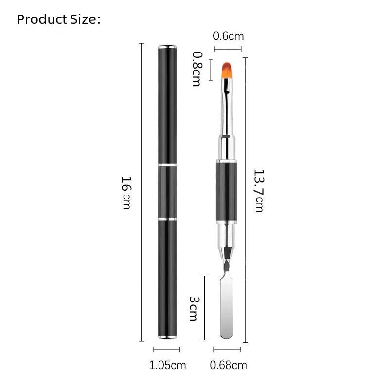Round Double-Head Gel Brush